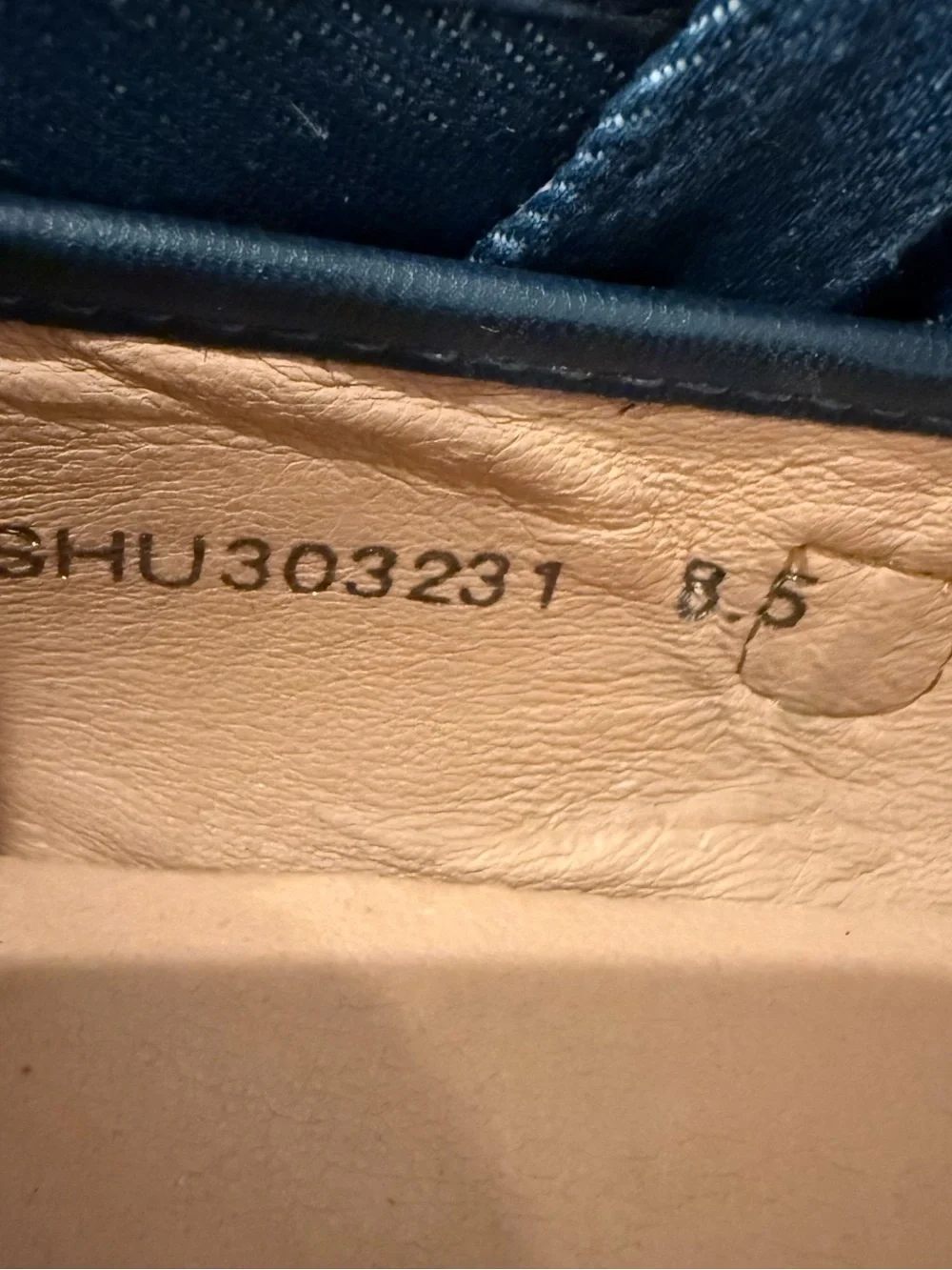 J. Jill Mary Jane Flats Women’s Sz 8.5 Indigo Denim Preppy Academia Minimalist